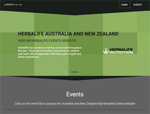 Tablet Screenshot of herbalifeevents.com.au